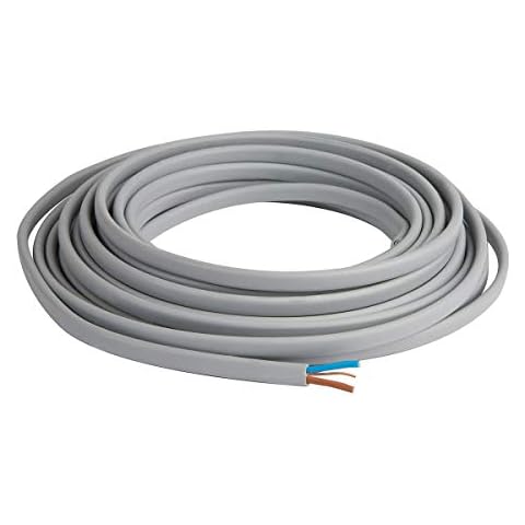 SHPELEC® Twin & Earth Electrical Cable 2.5mm 6242YH BASEC Approved Grey PVC 5m 10m 20m 25m 50m (10m) Cover