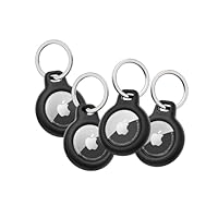 Belkin Portachiavi per Apple AirTag (4 pezzi), Custodia con Anello Porta per AirTag, Durevole,...