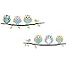 Wall Decal Lovely Owls Leaves Home Sticker Paper Removable Living Dinning Room Bedroom Kitchen Art Picture Murals DIY Stick Girls Boys kids Nursery Baby Playroom Decoration