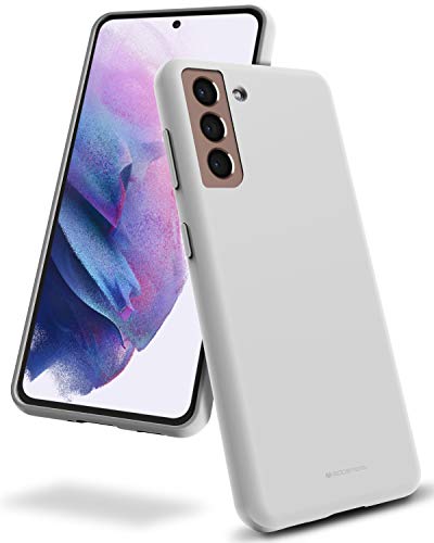 Coque silicone Galaxy S21 protection intégrale antichoc gris clair