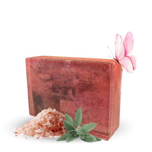 The Goddess of Flame – Himalayan Salt & Sage Soap Bar | Spiritual Cleansing & Detox | Purifying Bath Bar for Aura, Energy & Skin Renewal | Wiccan, Pagan, Hoodoo, Ritual Body Soap