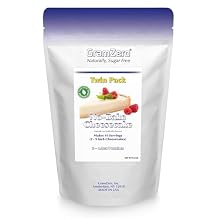 GramZero No-Bake Cheesecake Mix, Makes 2 Cheesecakes, Low Calorie, Stevia Sweetened