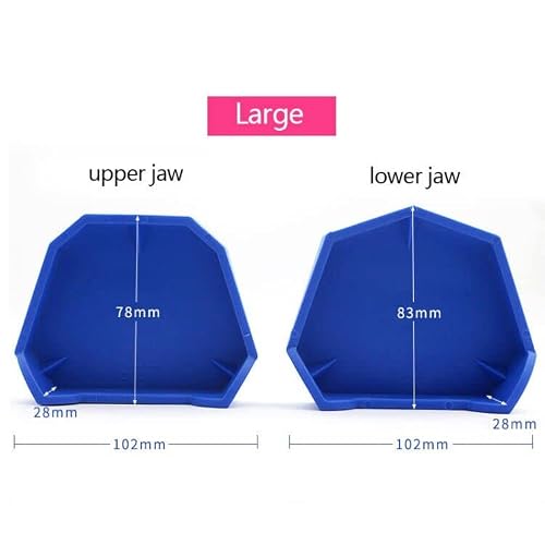 Mrhugoo 6 Pcs Blue Base Former Kit Dental Lab Model Base Set Plaster Mold Filling Gypsum Base #TOP2