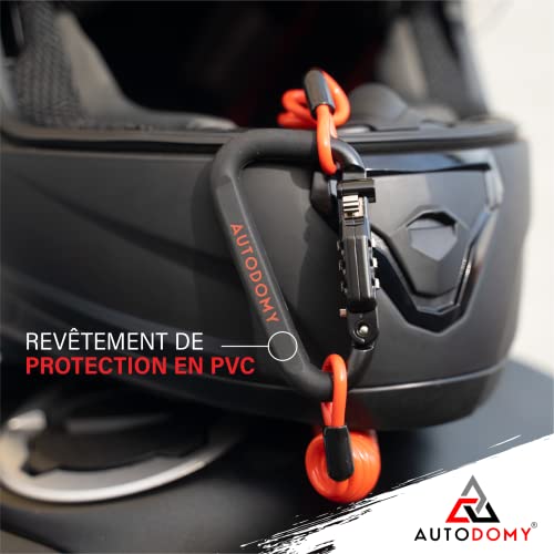 Autodomy Cadenas Code Casque Moto Adaptateur T – vue 3