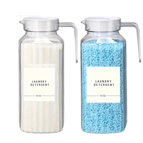 MWAHJU 2 Stück Waschmittel Aufbewahrungsbehälter