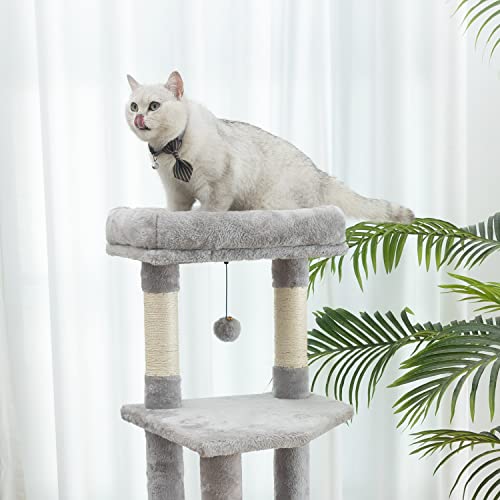 Kilodor Cat Tree 51.2Inch Cat Tower For Indoor Cats Large Multi-Level Kitten Condo With Sisal-Covered Scratching Board #TOP6