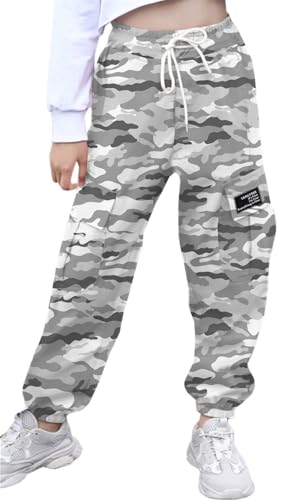 Image of SANGTREE Girls & Womens Printing Cargo Jogger Pants,6 Years - Women 2XL