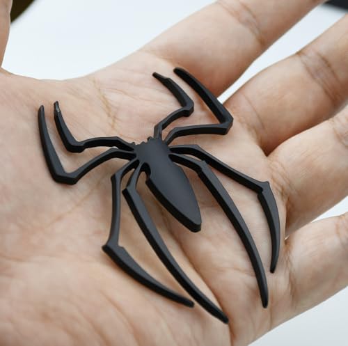 Image of 3D Metal Black Widow Spider Emblem Badge with Adhesive for Can-Am Spyder F3 RT R 600