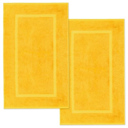 Lavea® 2er Set Badematte 50x80 cm – Waschbare Badematten aus 100%...