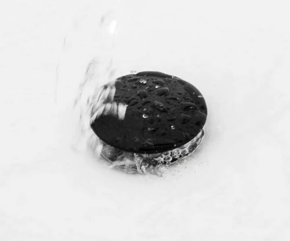 VALAZ Tapón Universal Apta para Lavabo y bidé con y sin rebosadero en Negro Mate válvula para desagüe Click Clack, Pop-Up