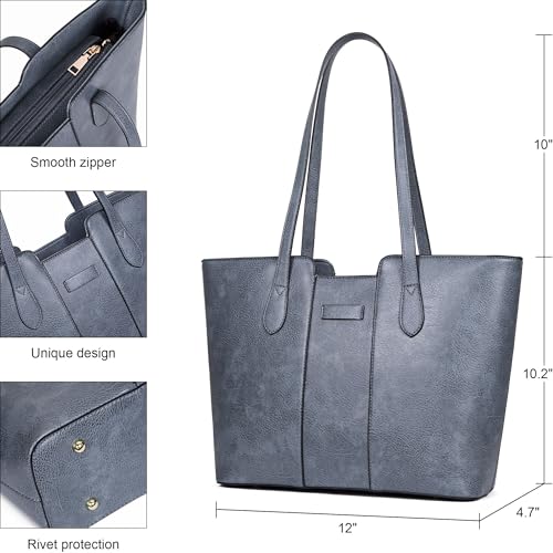 Image of ToLFE Tote Bags for Women Purses and Handbags Top Handle Satchel PU Leather Shoulder Hobo Bags | Top Handle