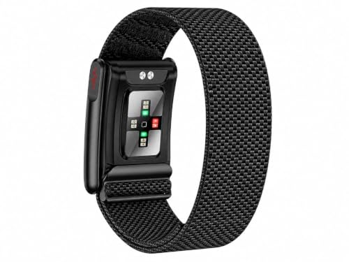 Image of Loop Smart Fitness Band with Heart Rate, SpO2, Body Temperature, HRV Analysis, 30+ Sports Modes, Sleep and Stress Monitor, 7 Days Battery, Subscription Free (Midnight Black)