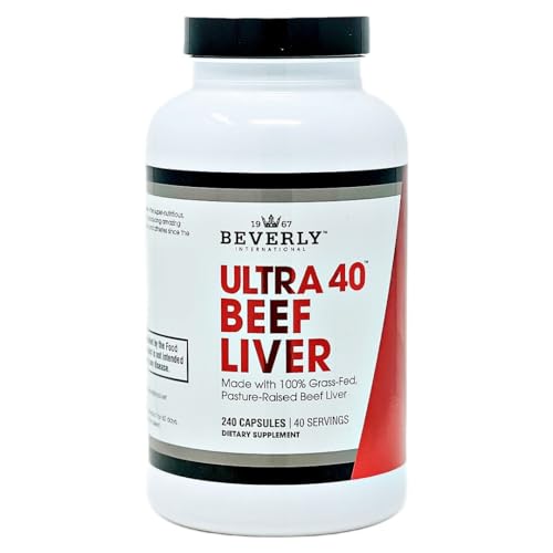 Beverly International Ultra 40 Beef Liver 240 Capsules