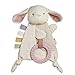 Itzy Ritzy - Bitzy Crinkle Sensory Toy Bunny with Crinkle Sound for Babies & Toddlers - Features Soft Braided Teething Ring & Textured Ribbons, Designed for Ages 0 Months and Up, Bunny