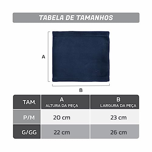 Faixa de Pescoço Fleece Muvin – Frio Intenso – Proteção Solar UV50 – Leve – Confortável – Atividade