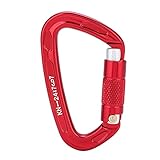 ¡¾GRAN RENDIMIENTO¡¿ La puerta r¨pida de resorte con un tornillo para una mayor fijaci¨n hace que el mosquet¨n sea m¨s seguro de usar.La capacidad de carga m¨xima es de 25KN con una funci¨n liviana.