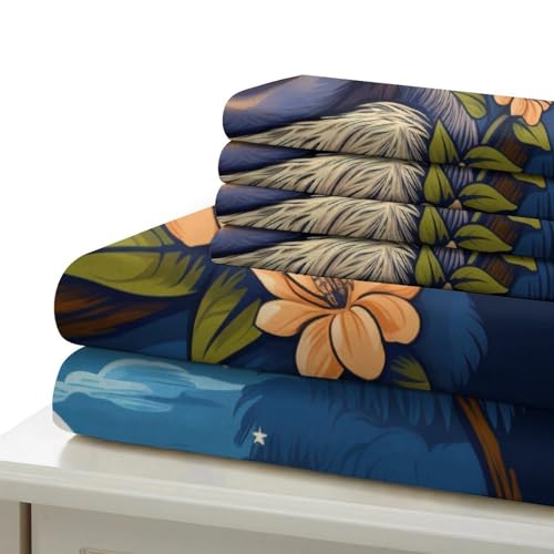 Parure de lit loutre d'arbre 3D King 220x240cm en microfibre ultra douce - 6