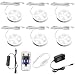 Aiboo Wireless LED Under Cabinet Lighting Dimmer with RF Remote Control, 6 LED Puck Lights Total of 12W, for Kitchen Closet Wardrobe (Cold White)
