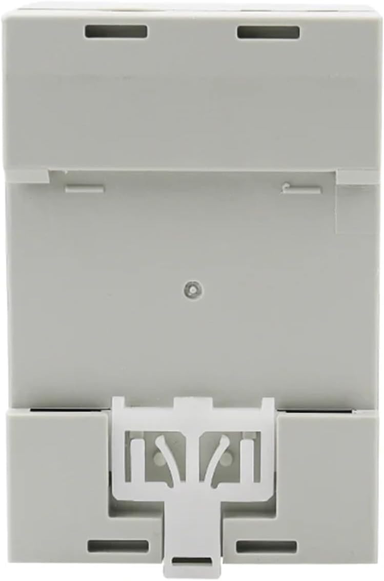 Voltar view of the SPABOY D52-2047 DIN-Rail Multi-Function Digital Meter, showing the DIN-rail mounting clip.