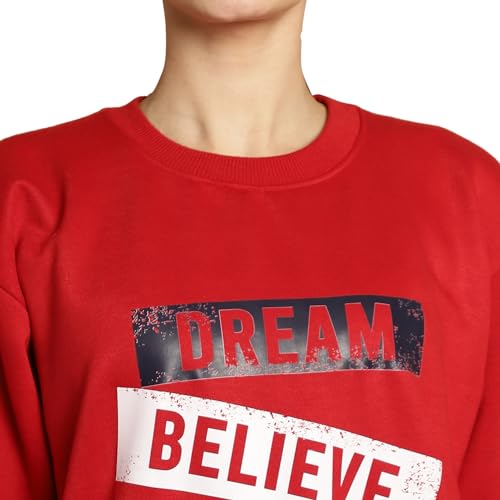 Image of Mack Jonney Printed Round Neck Cotton Fleece Sweatshirt for Women (Pack of 2)-MACK51199
