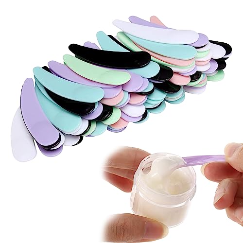 200 pièces mini spatule cosmétique, cuillère spatule crème, cuillère à masque cosmétique, pour masque facial