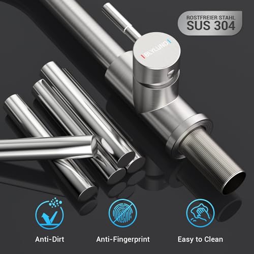 BLYLUND Torneira de cozinha sem toque com pulverizador pull-down, torneira de pia de cozinha torneir