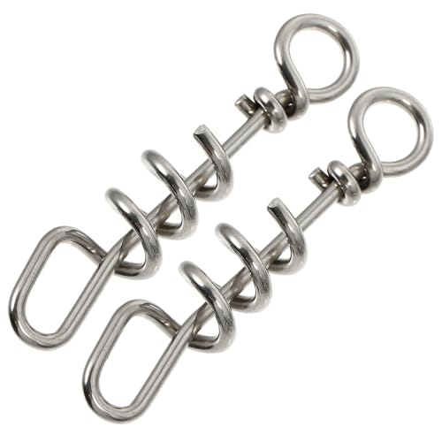 ABOOFAN Anneaux pour Pattes de Perroquet Boucle Ouverte Antivol 2pcs en Acier Inoxydable Argenté Accessoires Oiseaux Sécurisés pour Usage Domestique Personnel