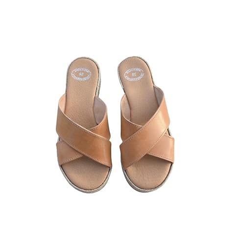 beige platform wedges