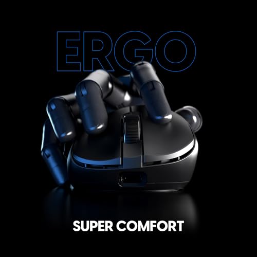 Image of Pulsar Gaming Gears Xlite v4 Wireless Gaming Mouse, Ultra Lightweight 1.9 oz (54g), Ergonomic, Optical Switch, 32000 DPI, 750 IPS, XS-1 Sensor, 8k Compatible (Mini, Black)