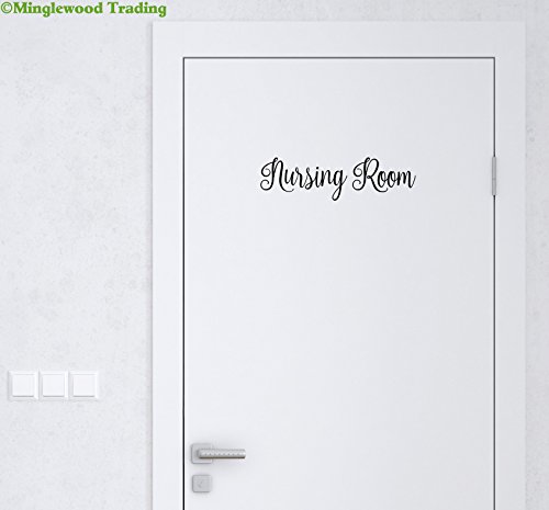 Vinilo adhesivo negro Nursing Room 30.48x8.89 cm miniatura 4