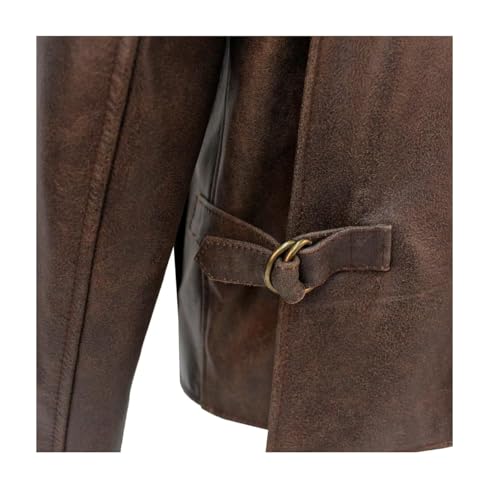 Men's Raiders of The Lost Jones Harrison Indiana Leather Jacket Genuine Vintage Explorer Distressed Jacket3