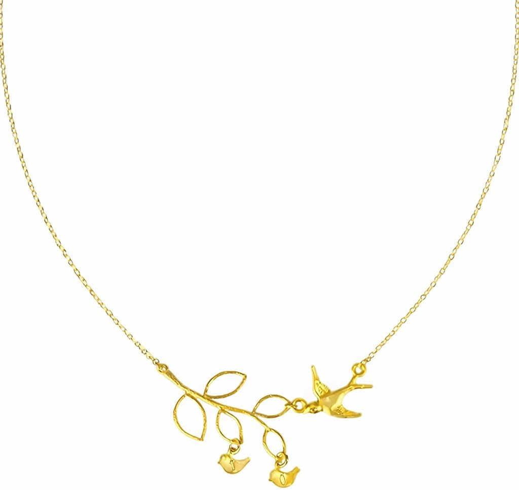 Custom mommy Necklace, family tree necklace, personalized baby bird necklace, new mom gift, gold or silver, mom jewelry, rose gold necklace