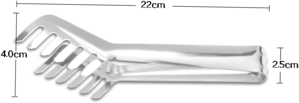 PRETYZOOM 4pcs Stainless Steel Tongs for Serving Food Pasta Making Salad Servers Food Tongs for Serving