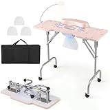 table manucure pliante avec aspirateur peggy sage ÉCLAIRAGE PERSONNALISÉ : Avec 3 températures de couleur et 10 niveaux de luminosité, la lampe de table LED vous offre une meillieure visibilité pour les motifs artistiques minutieux. Vous pouvez ajuster sa position et son angle avec le clip intégré et le poteau réglable à 360°.