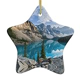 Atractivo rústico de granja: estos adornos distintivos para árbol de Navidad de las Montañas Rocosas cuentan con un auténtico diseño de estrella de cerámica que complementa maravillosamente el estilo rústico y los temas de decoración navideña vintage. La auténtica estética rústica añade calidez y carácter a tus exhibiciones de temporada mientras mantiene un atractivo atemporal que trasciende las tendencias temporales.