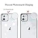 Unov Case Compatible with iPhone 11 Clear with Design Slim Protective Soft TPU Bumper Embossed Pattern 6.1 Inch (White Universe)