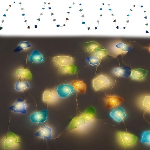 Guirlande lumineuse chic en verre de mer eclairage design maison - 3