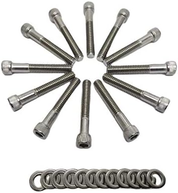 Z Whip SBF Stainless-Steel Intake Manifold Bolt Kit Stainless Steel Socket Cap BOLTS Compatible with Ford Small Block V8 Engines 260 289 302 5.0L Mustang EFI Cars and F-series Trucks SB