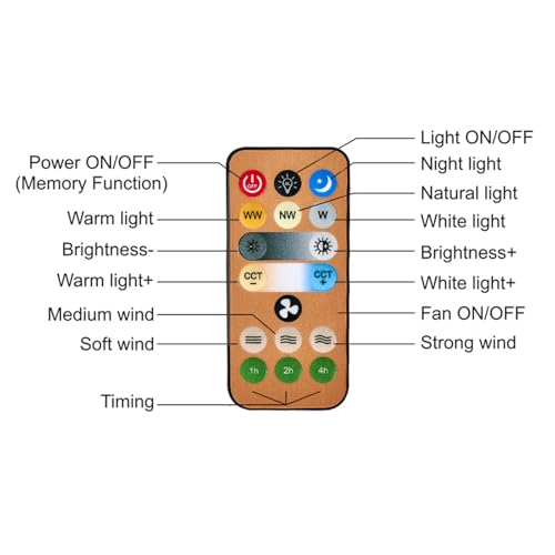 Ventilador de techo recargable USB para camping, dormitorios y espacios sin enchufe 4