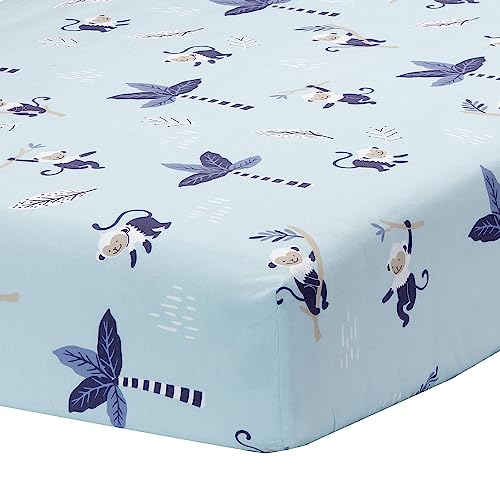 Lambs & Ivy Jungle Party Palm Leaf Fitted Crib Sheet