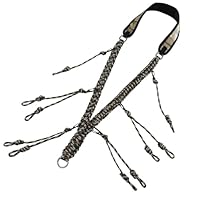 NQEUEPN Entenruf Pfeifen Lanyard, Entenjagd Zubehör mit 10 Abnehmbaren Schlaufen Entenriemen Handgeflochtenes Paracord Wild Gänseruf Raubtierausrüstung für Raubtiere Im Freien