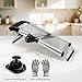Mandoline Slicer,Mandoline Food Slicer for Kitchen,Mandolin,Vegetable Chopper,Vegtable Slicer,Adjustable Stainless Steel Veggie Onion Tomato Julienne Cutter with Cut-1 Pair Cut-Resistant Gloves