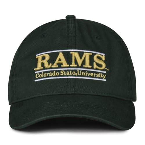 The Game Split Bar Design Trucker Mesh Hat Dark Green Adjustable Colorado State Rams