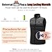 AFUNSO Heated Vest for Man/Woman, Electric Heating Coat Dual Independent Temperature Control Extra Collar Heated Hiking, Ice skating for Heated Jacket/Sweater/Thermal Underwear Battery Not Included