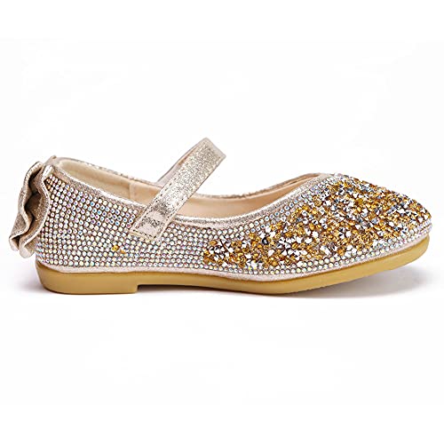 Little Kids Girl's Adorable Sparkle Mary Jane Ballerina Flat Princess Party Dress Shoes3