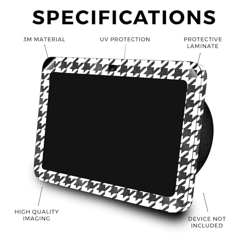 Image of Glossy Glitter Skin Compatible with Amazon Echo Show 8 (3rd Gen, 2023) - Houndstooth - Premium 3M Vinyl Protective Wrap Decal Cover - Easy to Apply | Crafted in The USA by MightySkins