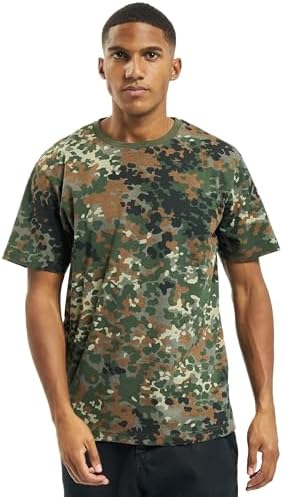 Brandit T-Shirt Camo | Aus reiner Baumwolle in Camomuster. Mit Rundhalsausschnitt und kurzem Arm.