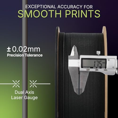 Image of Polymaker Fiberon PA6-CF20 Carbon Fiber Nylon Filament 1.75mm Black 1kg, Fiberon PA6-CF20 Nylon Warp Free 1.75mm 3D Printing Filament