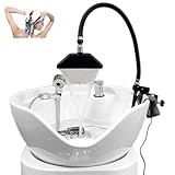 Wasserhahn mit 360° verstellbarem Wasserfallauslauf für Zuhause, Schönheitssalon und Massagetherapie, tragbares Umluftsystem