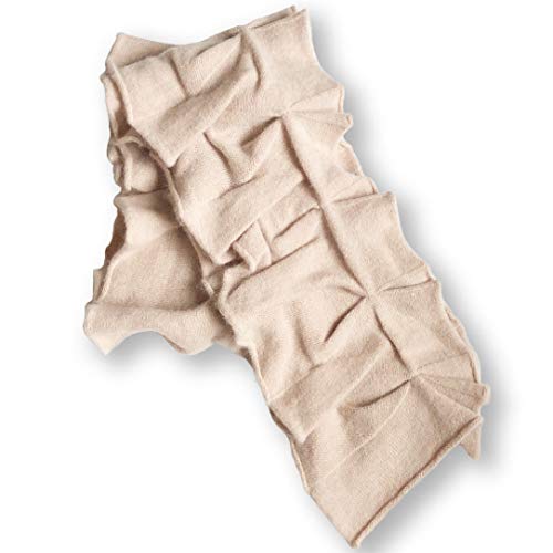 Ruffle Wool/Angora Heavy Knit Cold Weather Fashion Scarf